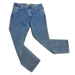 Men’s Diamond Gusset Denim Blue Jeans Size 39W x 34L Excellent Condition